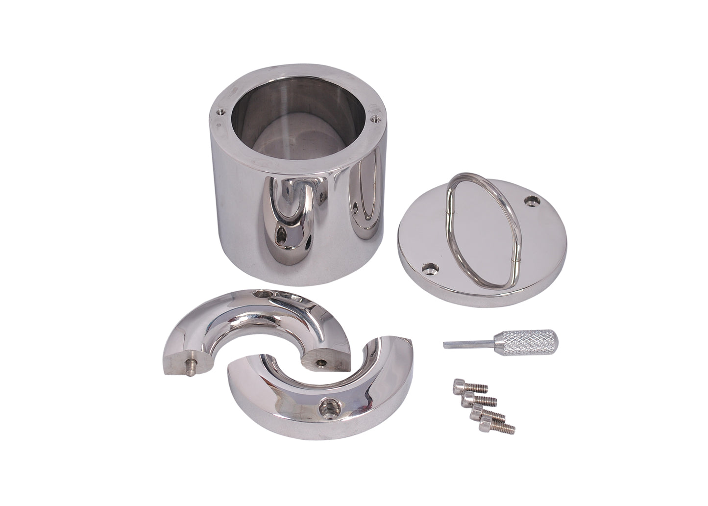 Stainless Steel Ball Flask – Secure, Heavy-Duty Restraint for Intense Sensations