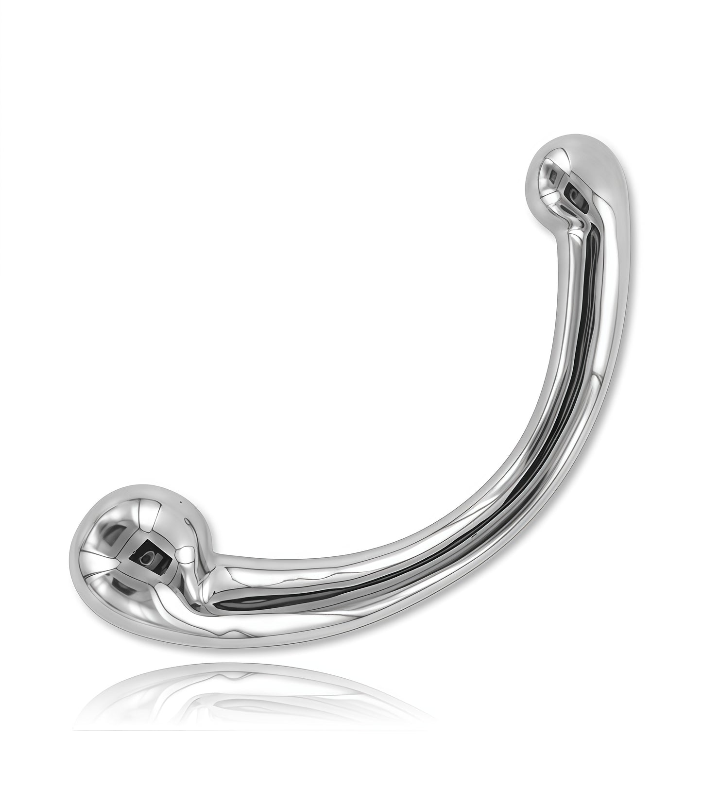 Stainless Steel Curve Dildo - Premium Pleasure Tool for G-Spot & P-Spot Stimulation