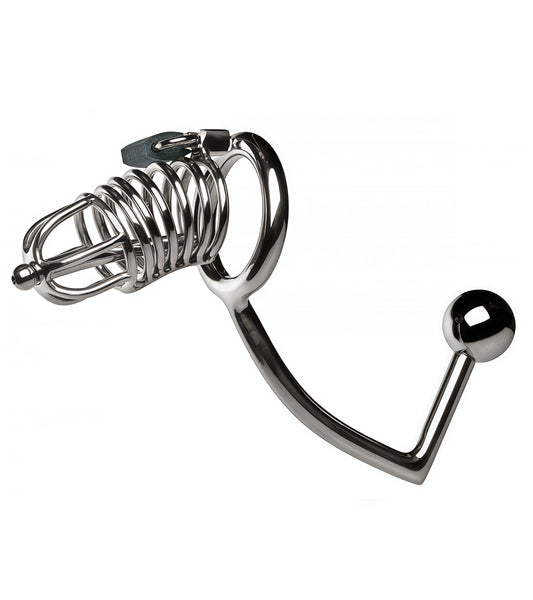 Ass Spark Rave – Stainless Steel Anal Plug with Multicolor Gem Base