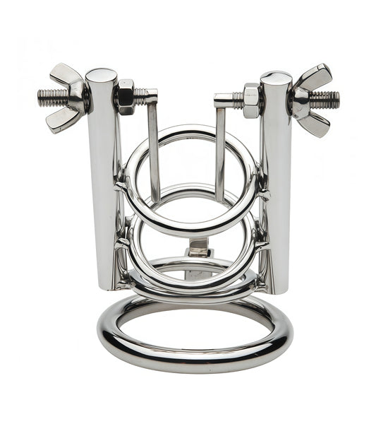 Urethral Stretcher Chastity Cage – Premium Stainless Steel Male Chastity Device with Urethral Stimulation