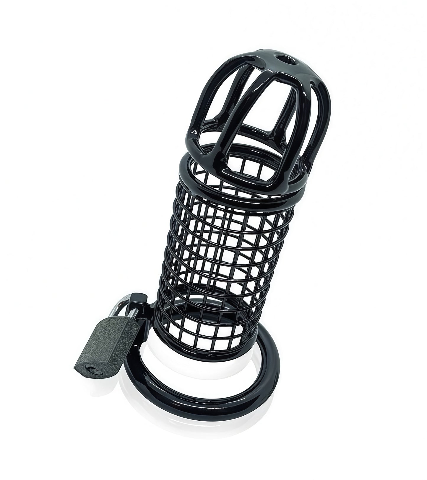 Black Matrix Cock Cage – Premium Stainless Steel Chastity Device for Total Denial