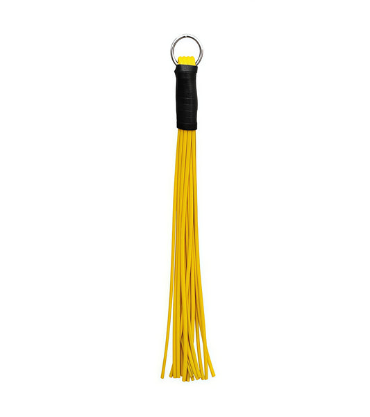 Yellow Elastic Flogger – Lightweight & Snappy for Sensory Teasing