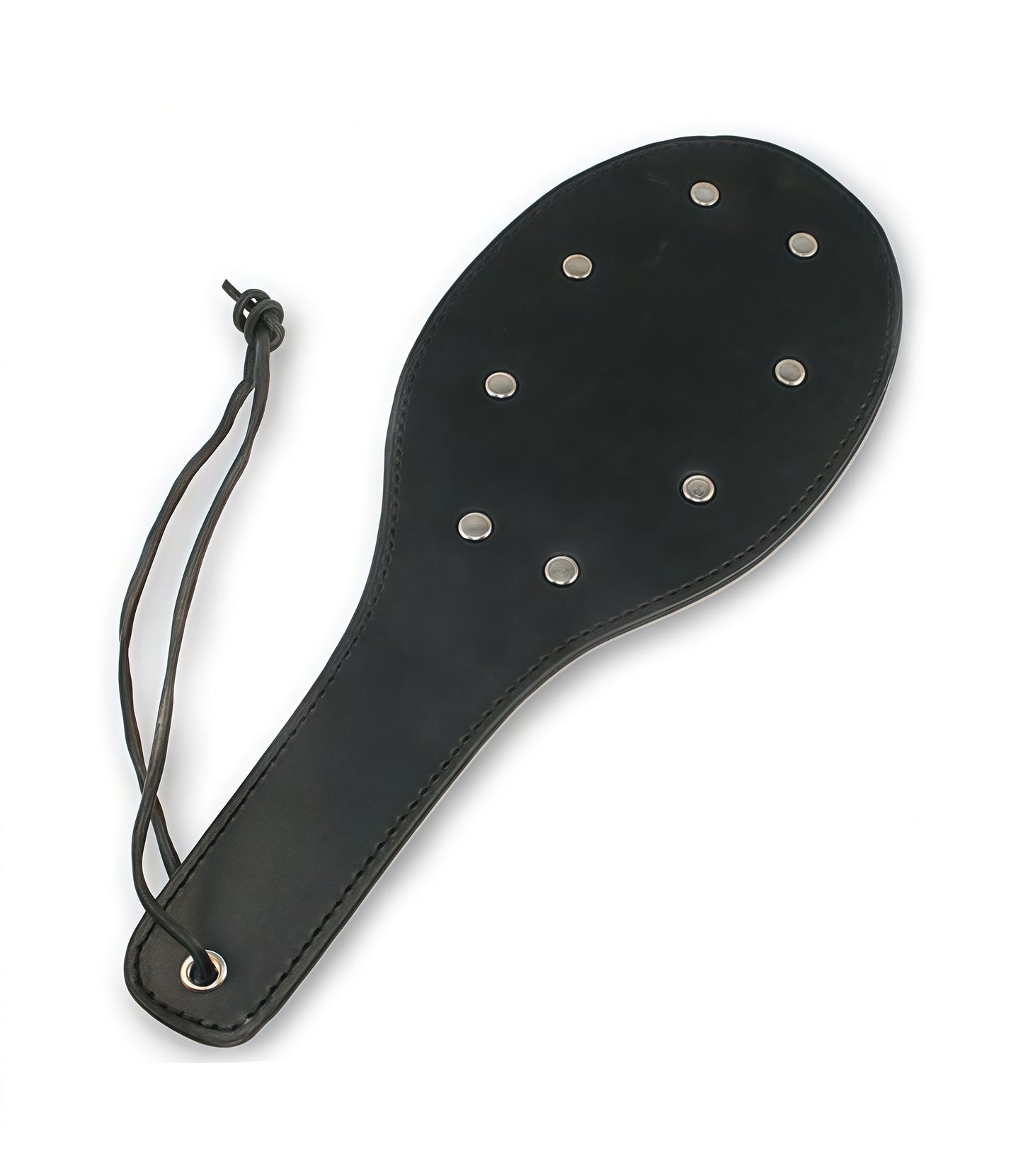 Oval Studded Leather Paddle