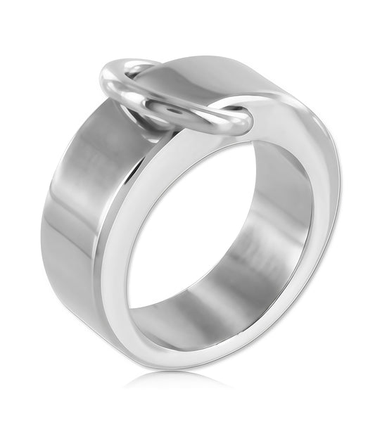 Elegant O-Ring – Polished Stainless Steel Ring for High-End Bondage Gear