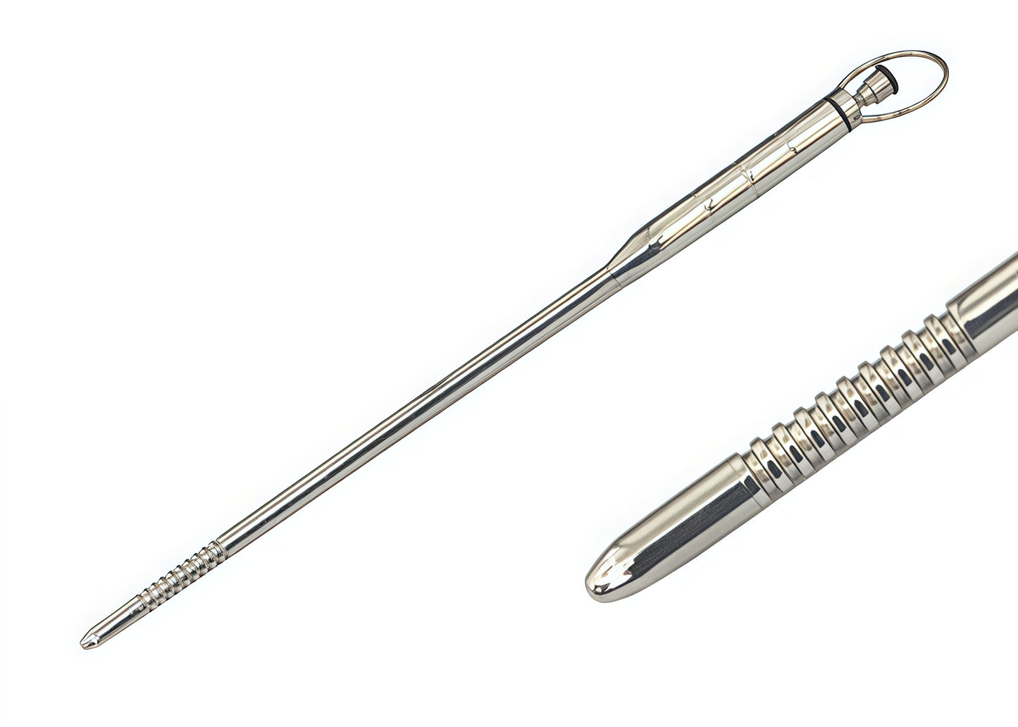 Beginners Ribbed Vibrating Sound – Stainless Steel Urethral Stimulator