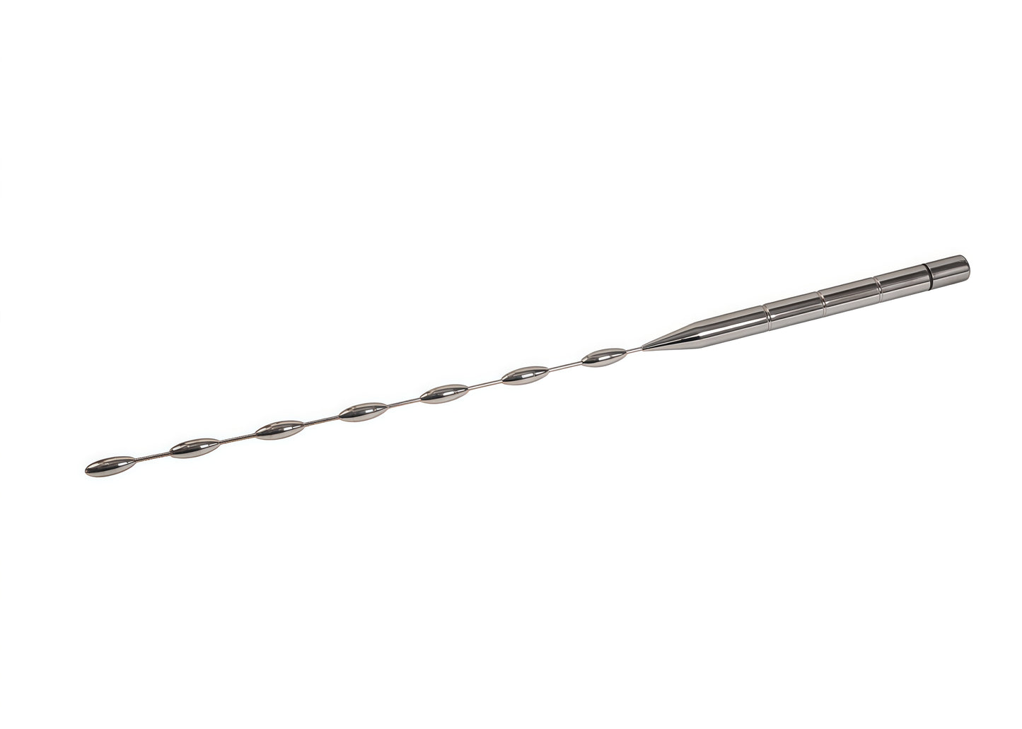 Long Beaded Vibrator – Stainless Steel